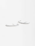 Pendientes Aro Con Circonias - Plata De Ley 925