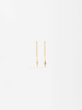 Pendientes Largos Rayo - Plata De Ley 925