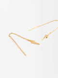 Pendientes Largos Rayo - Plata De Ley 925