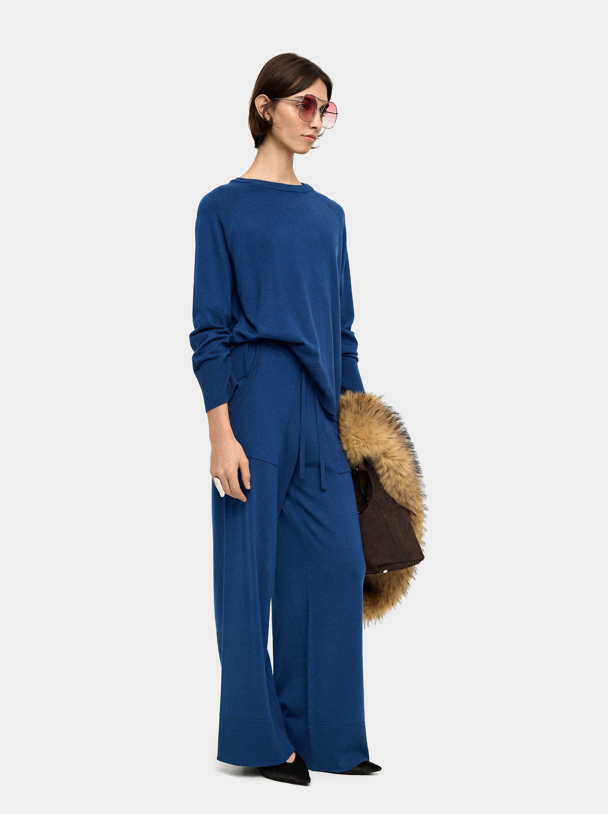 Pantalón De Punto Ajustable Con Cordón