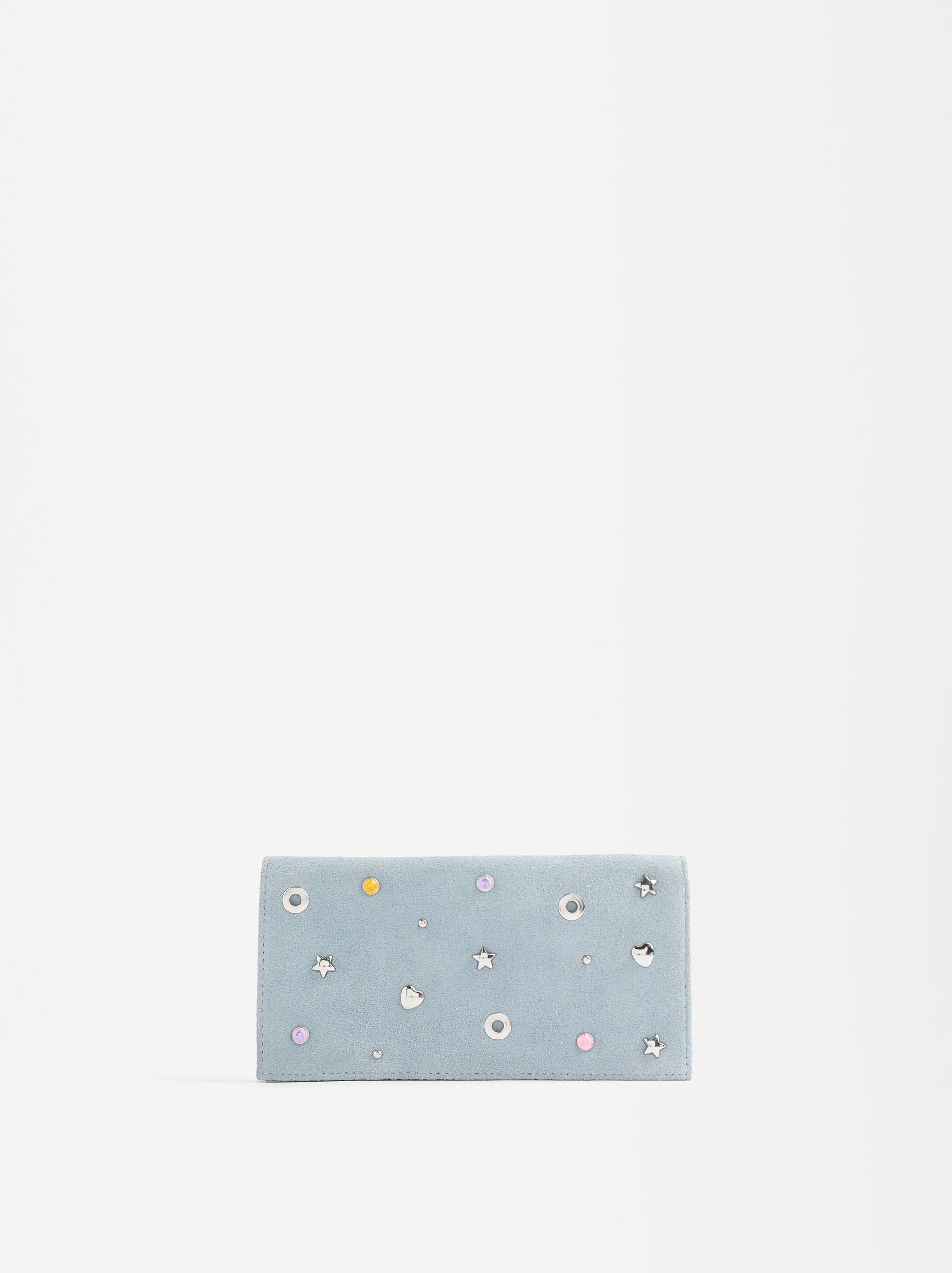 Cartera De Piel Con Aplicaciones
