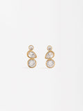 Pendientes Lágrima De Cristal - Acero Inoxidable