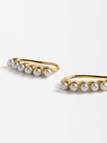 Pendientes Con Perlas - Acero Inoxidable
