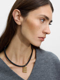 Collar De Cuerda Con Charm - Acero Inoxidable