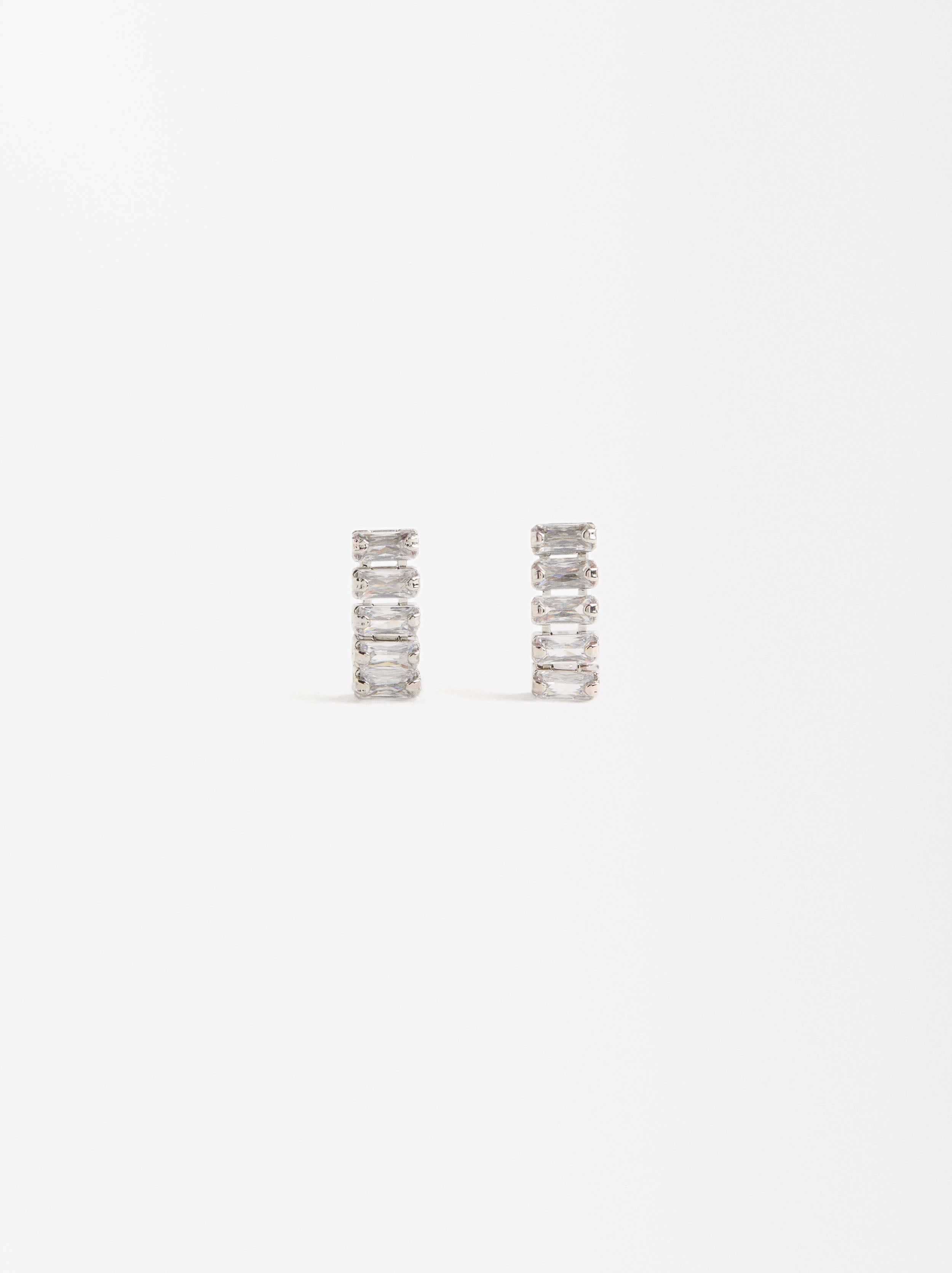 Pendientes Cortos Con Circonitas