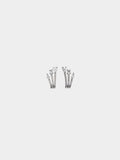 Pendientes Efecto Triple Con Circonitas