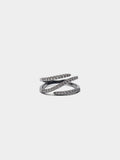 Anillo Efecto Triple Con Circonitas
