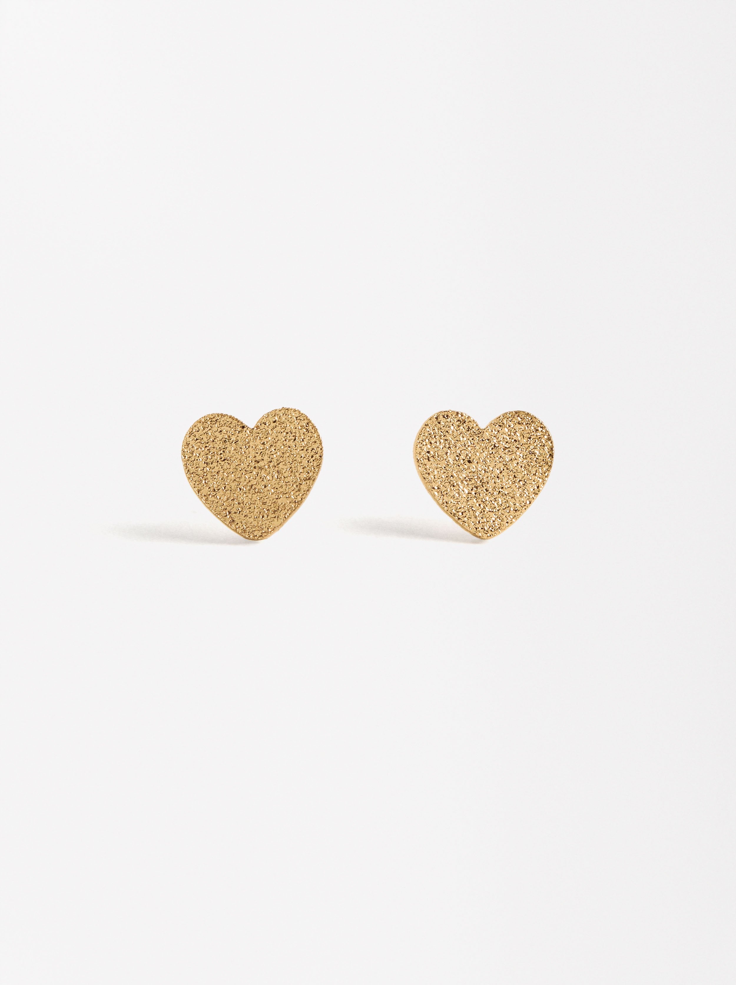 Pendientes Corazón Con Efecto Martillado