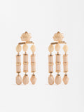 Pendientes Largos Efecto Piedra