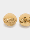 Pendientes Media Esfera Con Resina