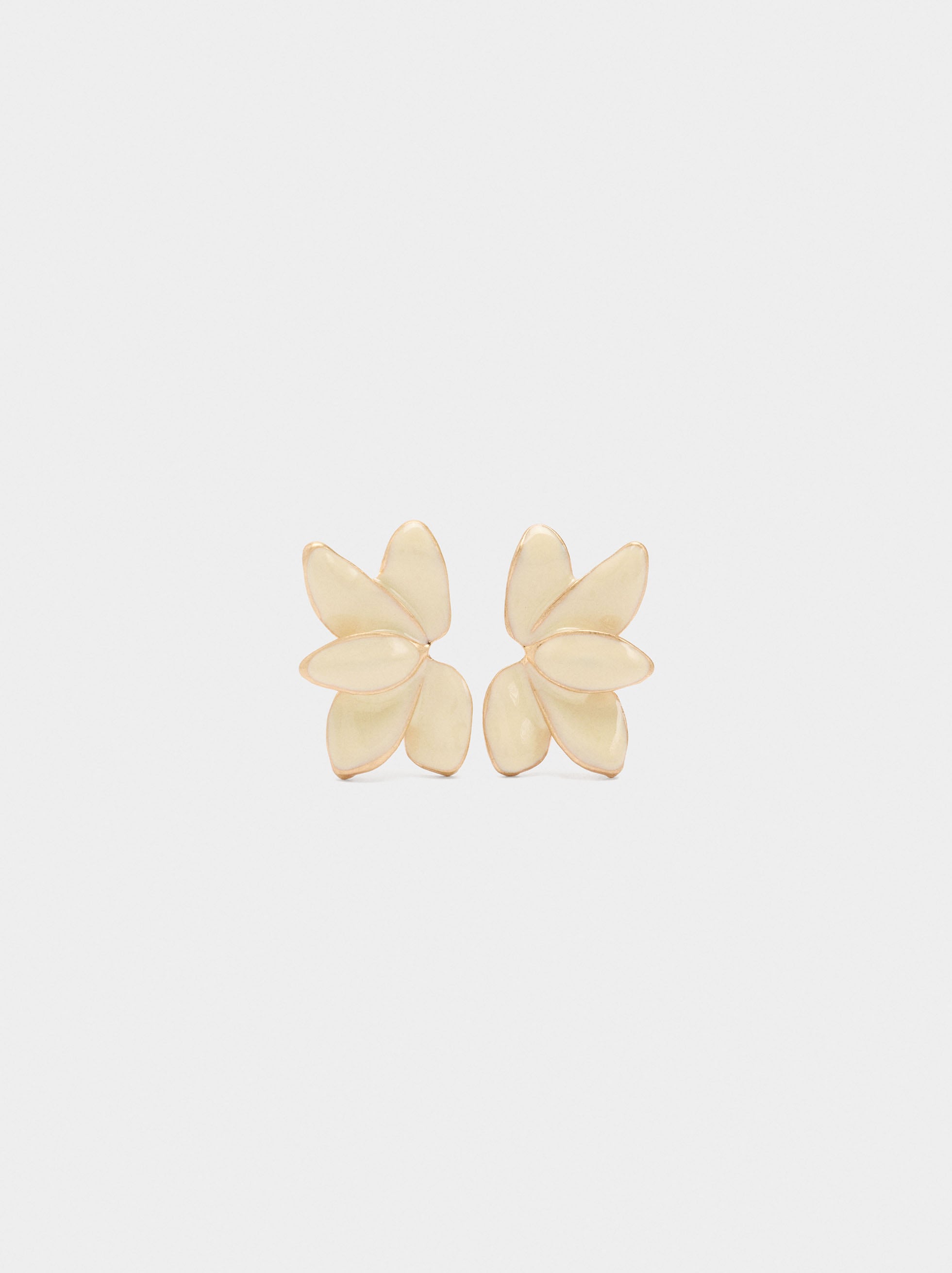 Pendientes De Media Flor