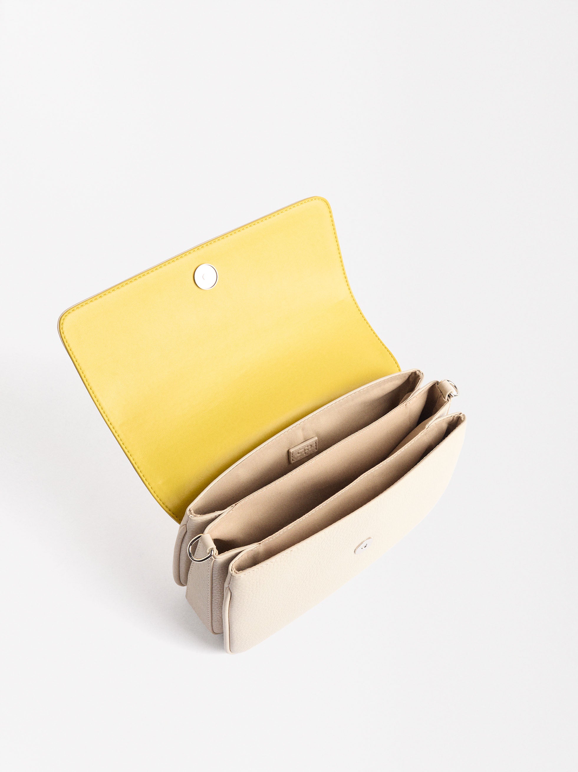 Bolso Bandolera Con Solapa