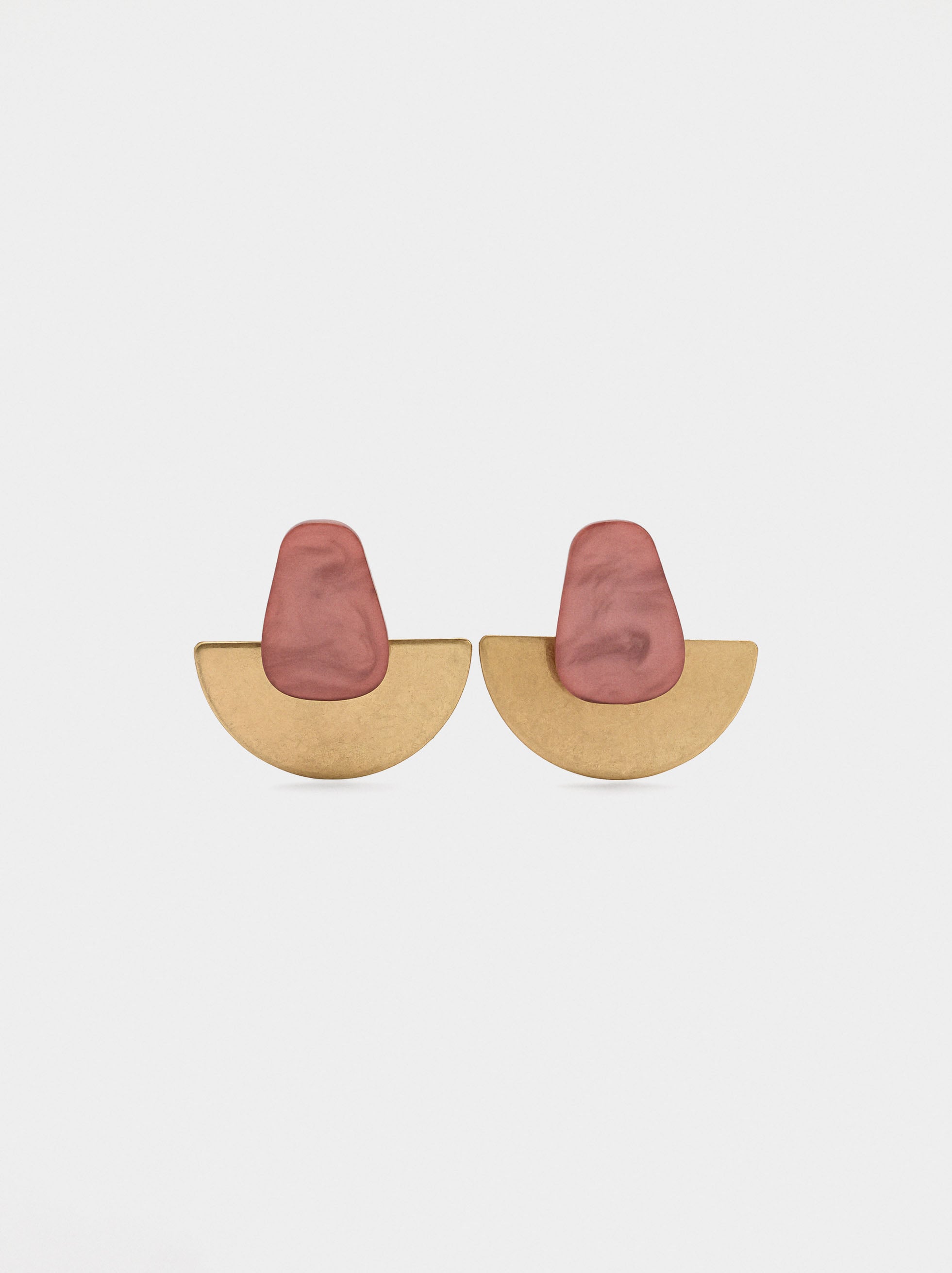 Pendientes De Abanico Perolado