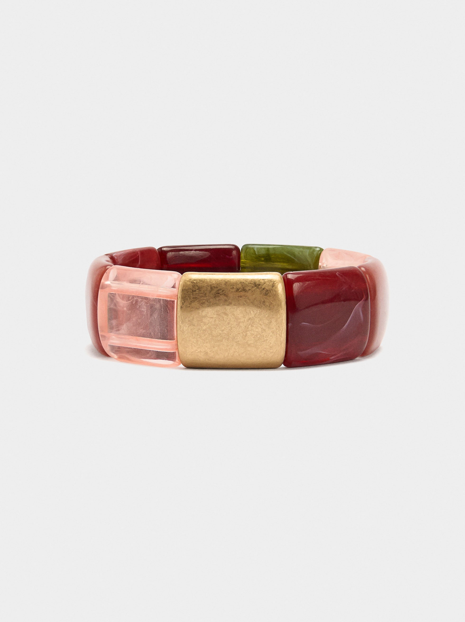 Pulsera Elástica De Efecto Piedra