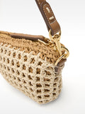 Bolso Bandolera Trenzado Con Efecto Rafia