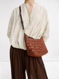 Bolso De Hombro Efecto Rafia Com Bandolera