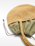 Bolso Hombro Efecto Rafia