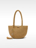 Bolso Hombro Efecto Rafia