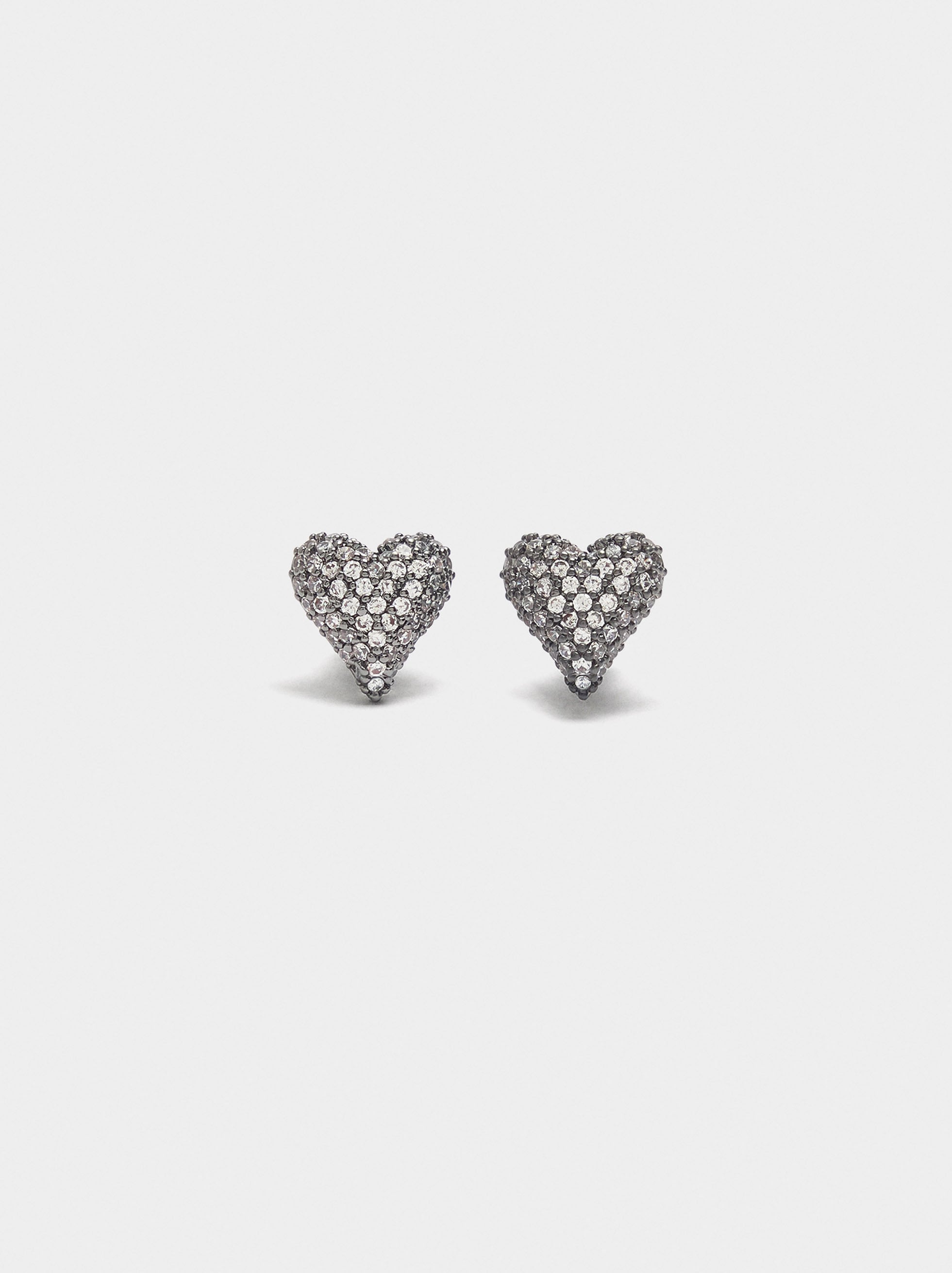 Pendientes Corazón Con Circonitas