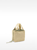 Bolsa Tote Efecto Rafia Con Detalle De Conchas Colgante S