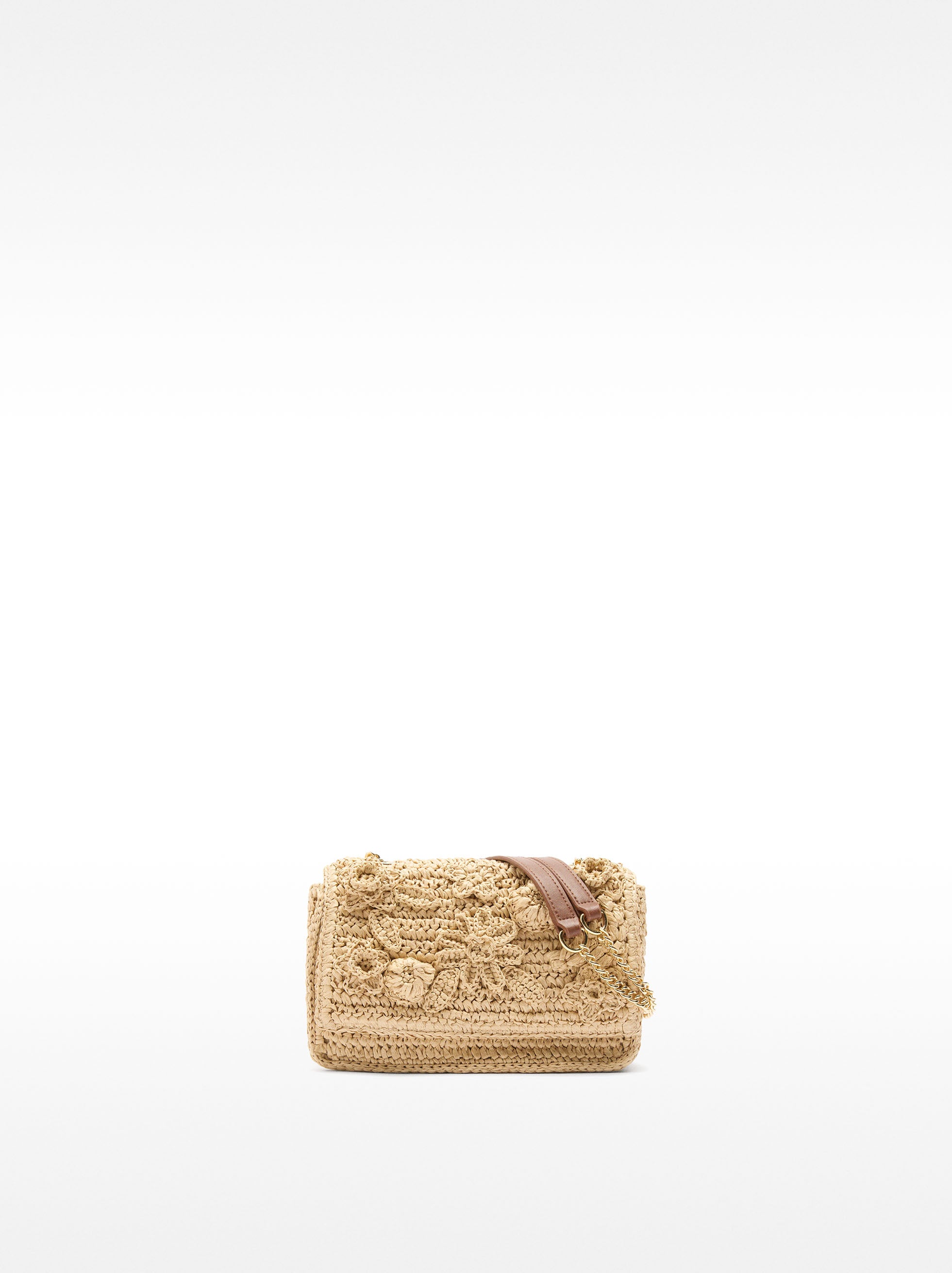 Bolso Hombro Efecto Rafia