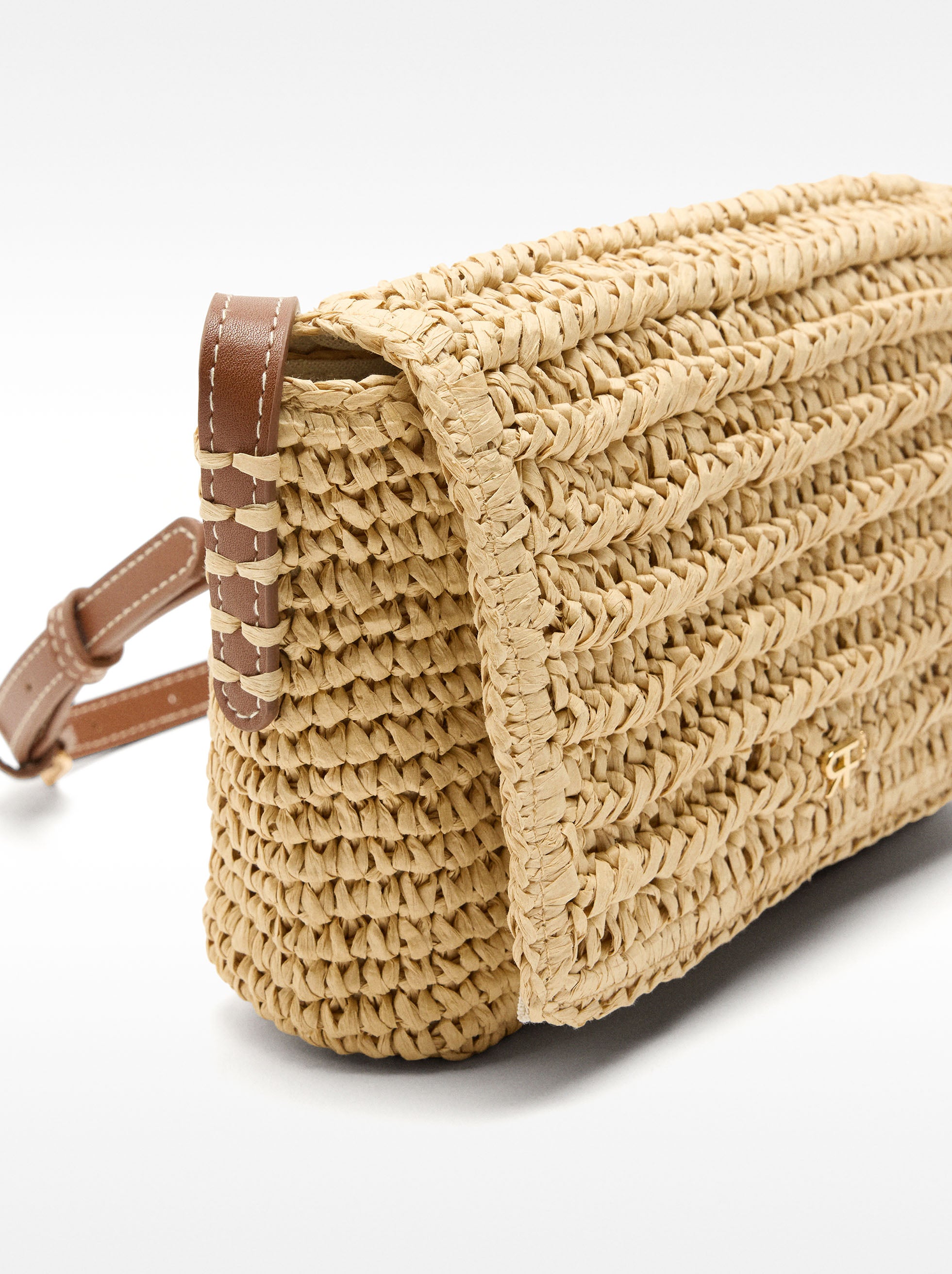 Bolso Bandolera Efecto Rafia