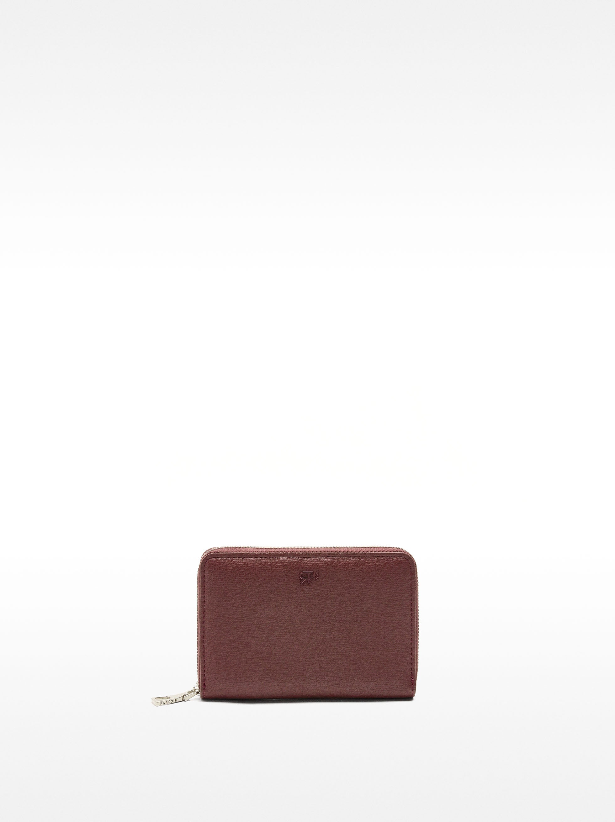 Cartera Con Textura Y Cierre De Cremallera