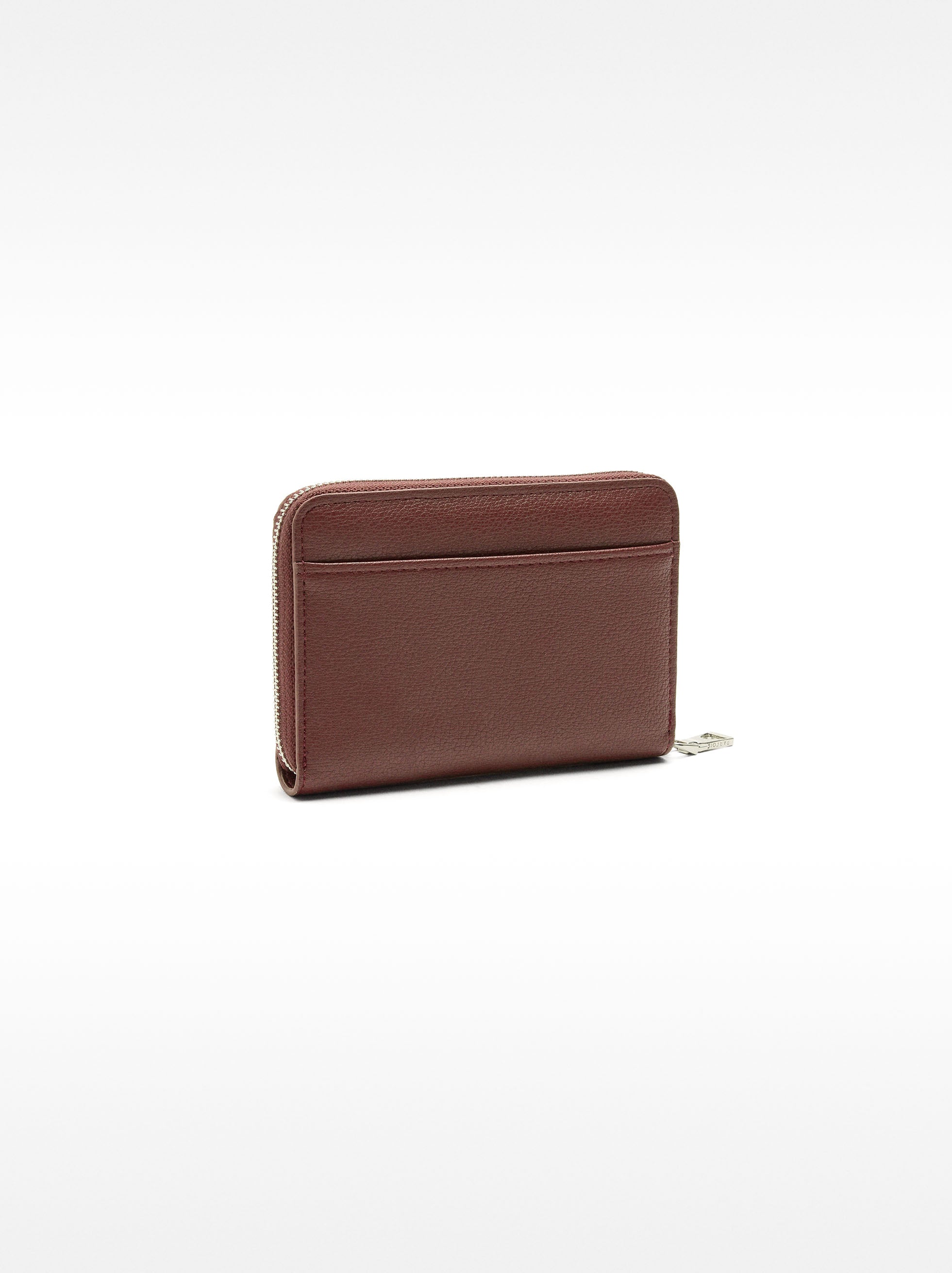 Cartera Con Textura Y Cierre De Cremallera