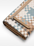 Cartera Estampada Cuadrados L