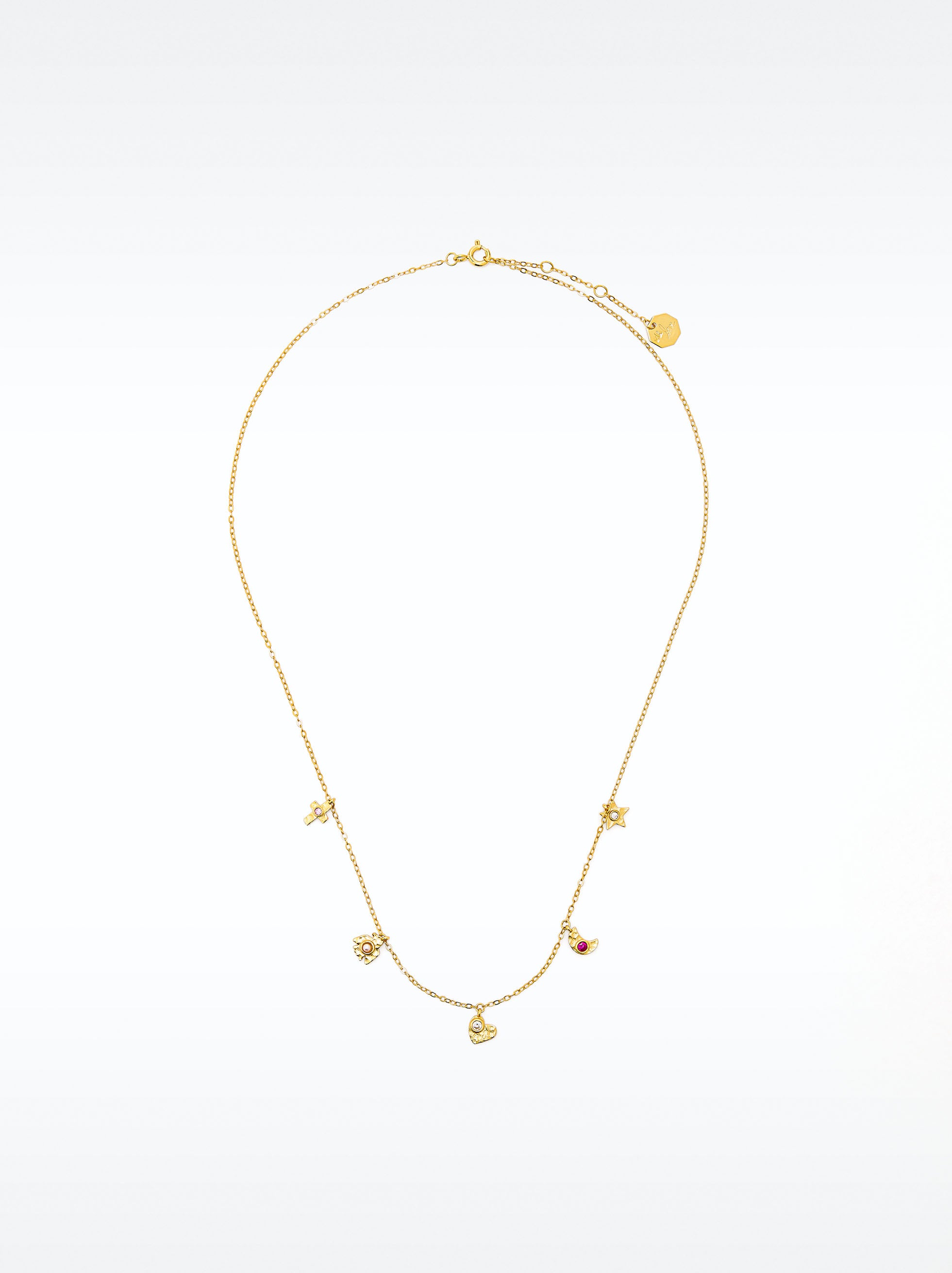 Collar Con Perlas Y Circonitas - Plata De Ley 925