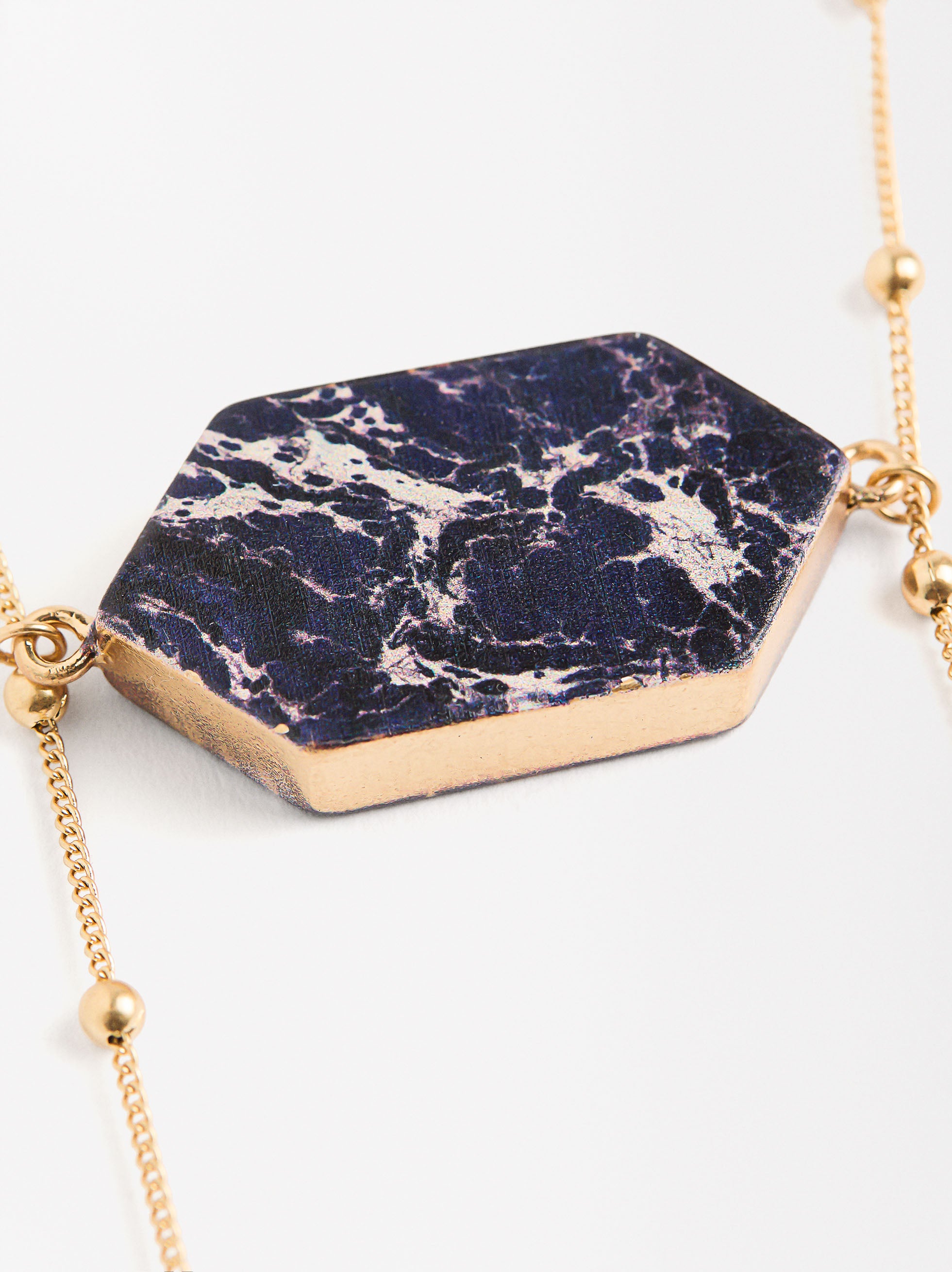 Collar Largo Con Piedras