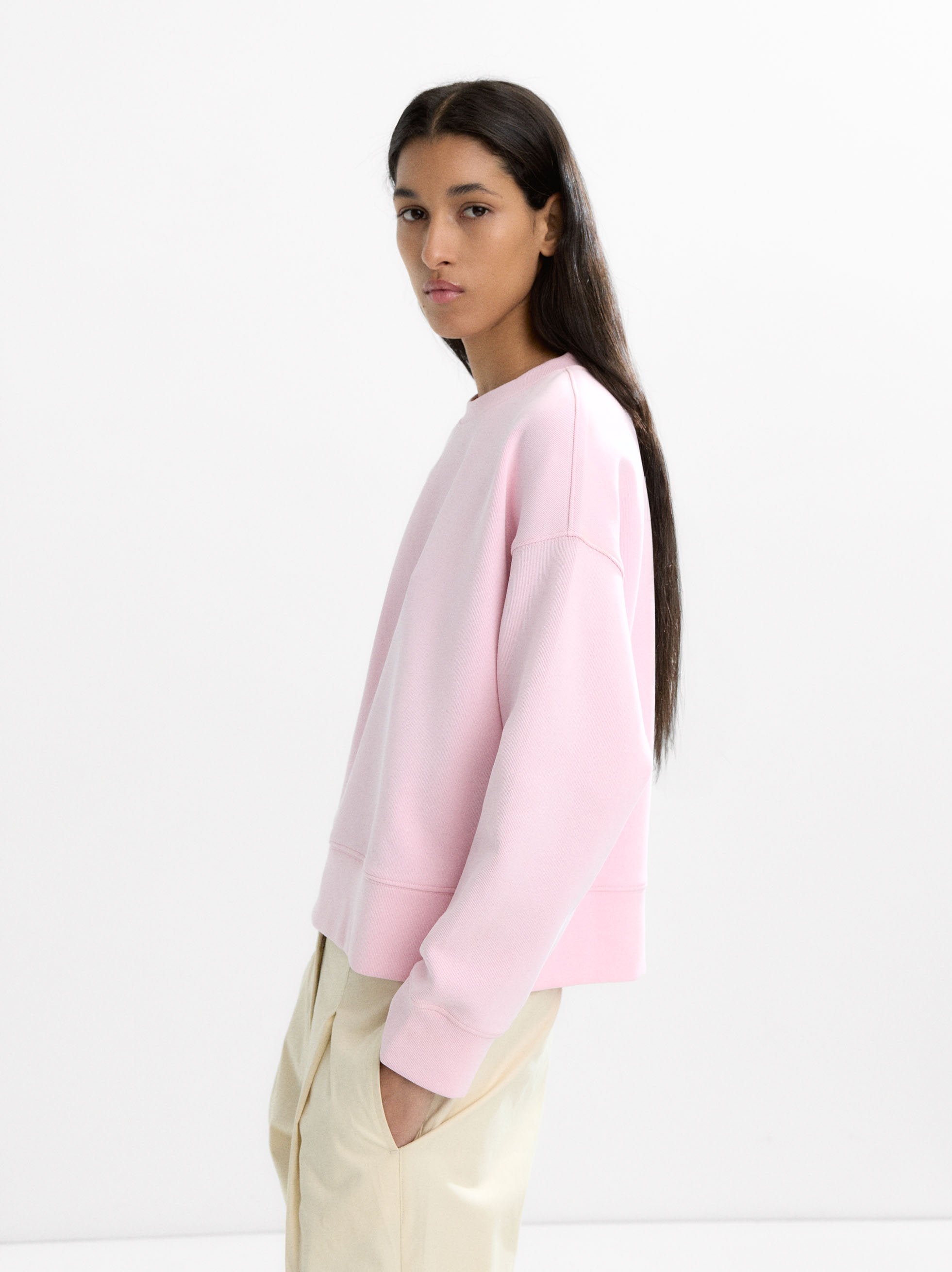 Sudadera De Algodón Con Aplique