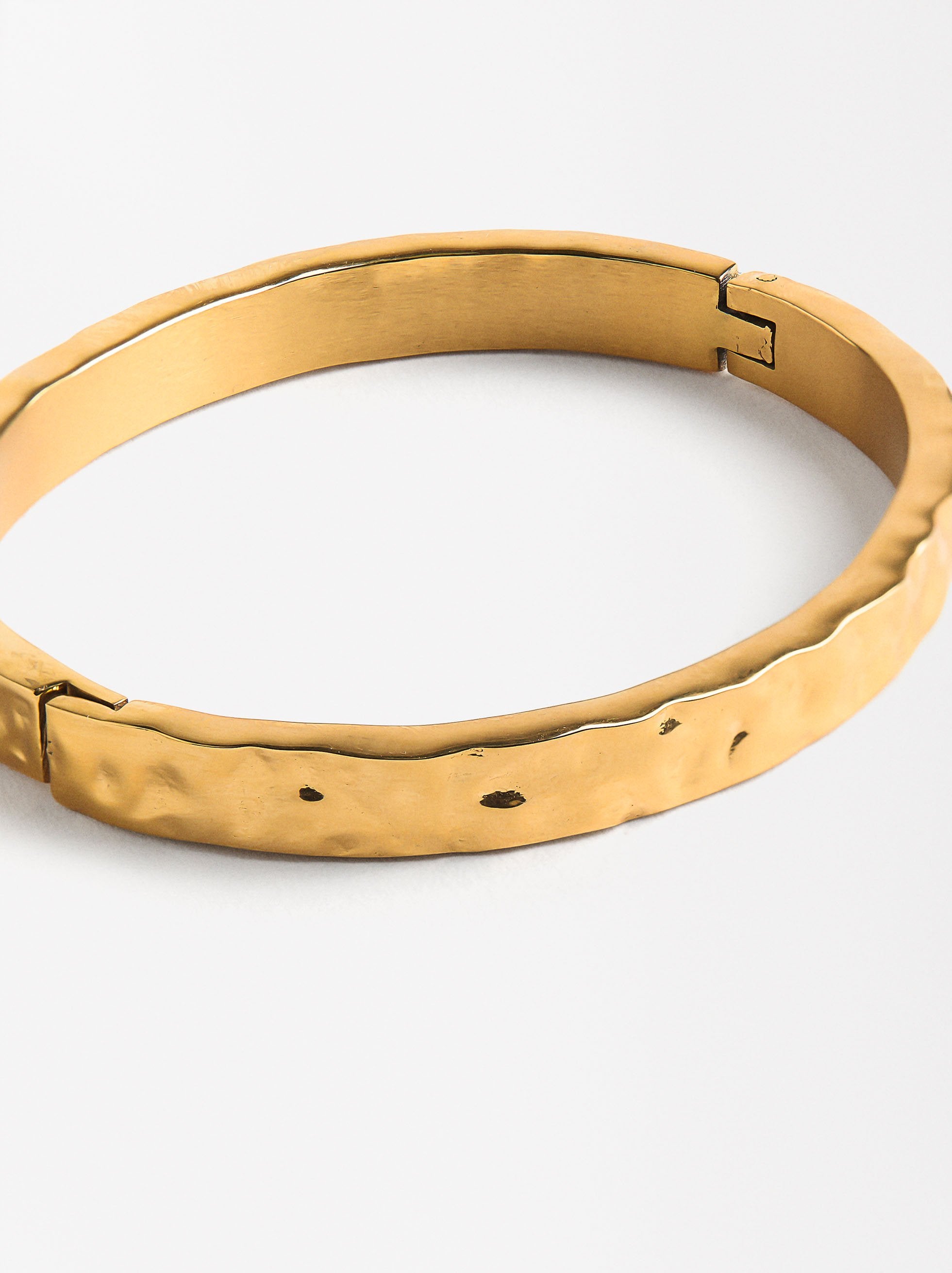 Pulsera Rígida Irregular - Acero Inoxidable