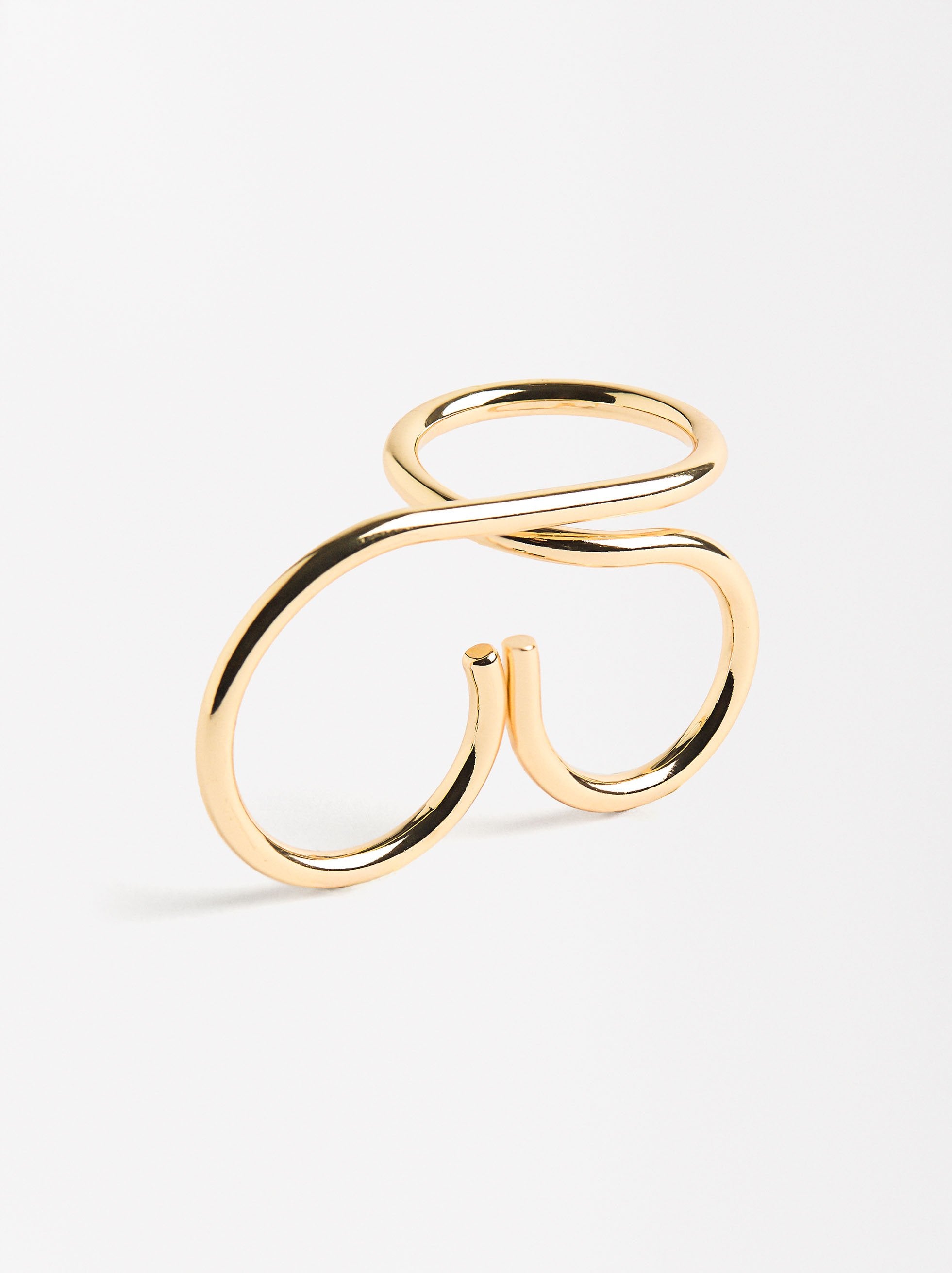 Anillo Doble Con Círculo