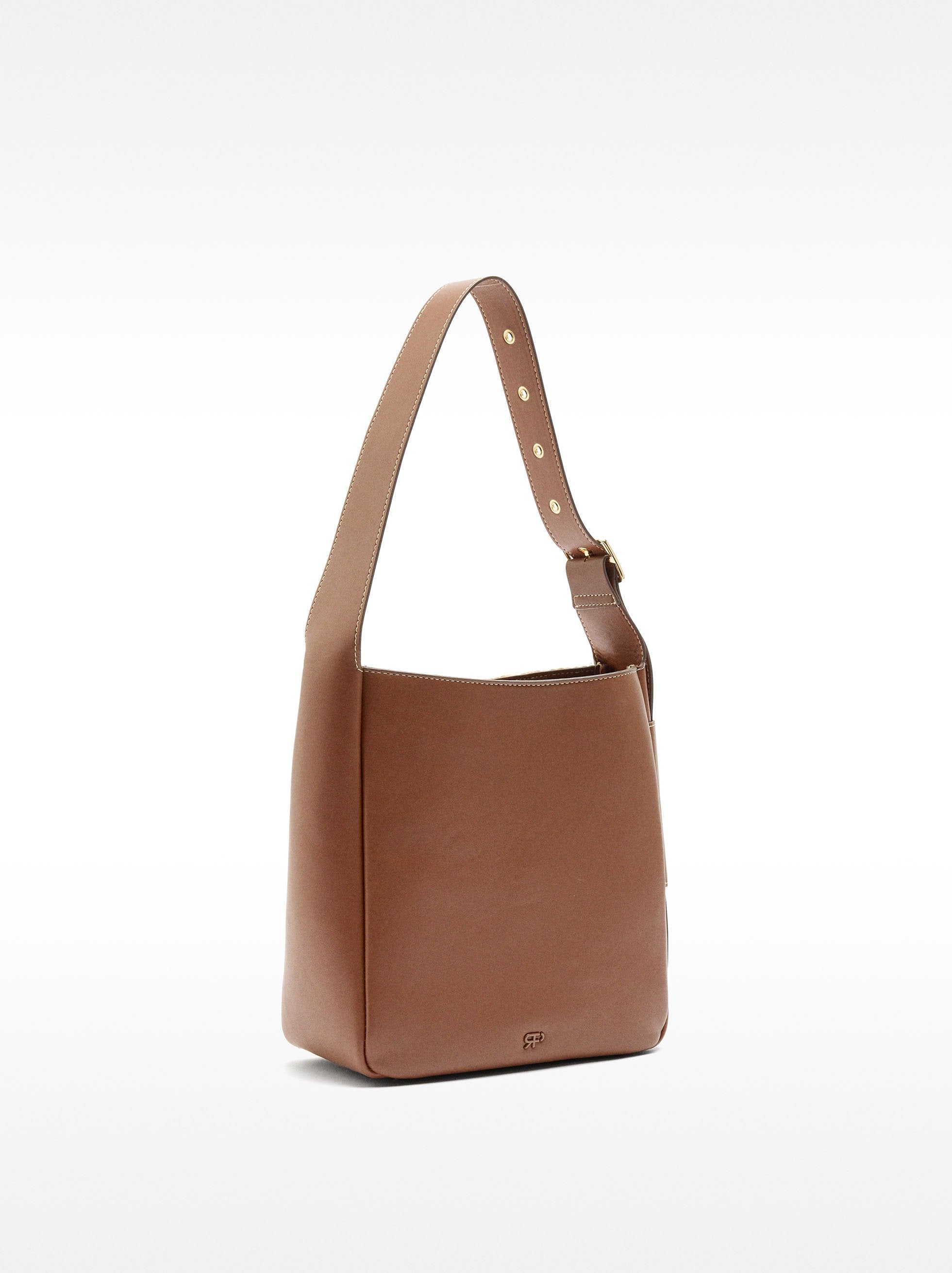 Bolso Hombro Efecto Rafia