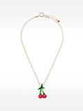 Collar De Perlas De Agua Dulce Cereza
