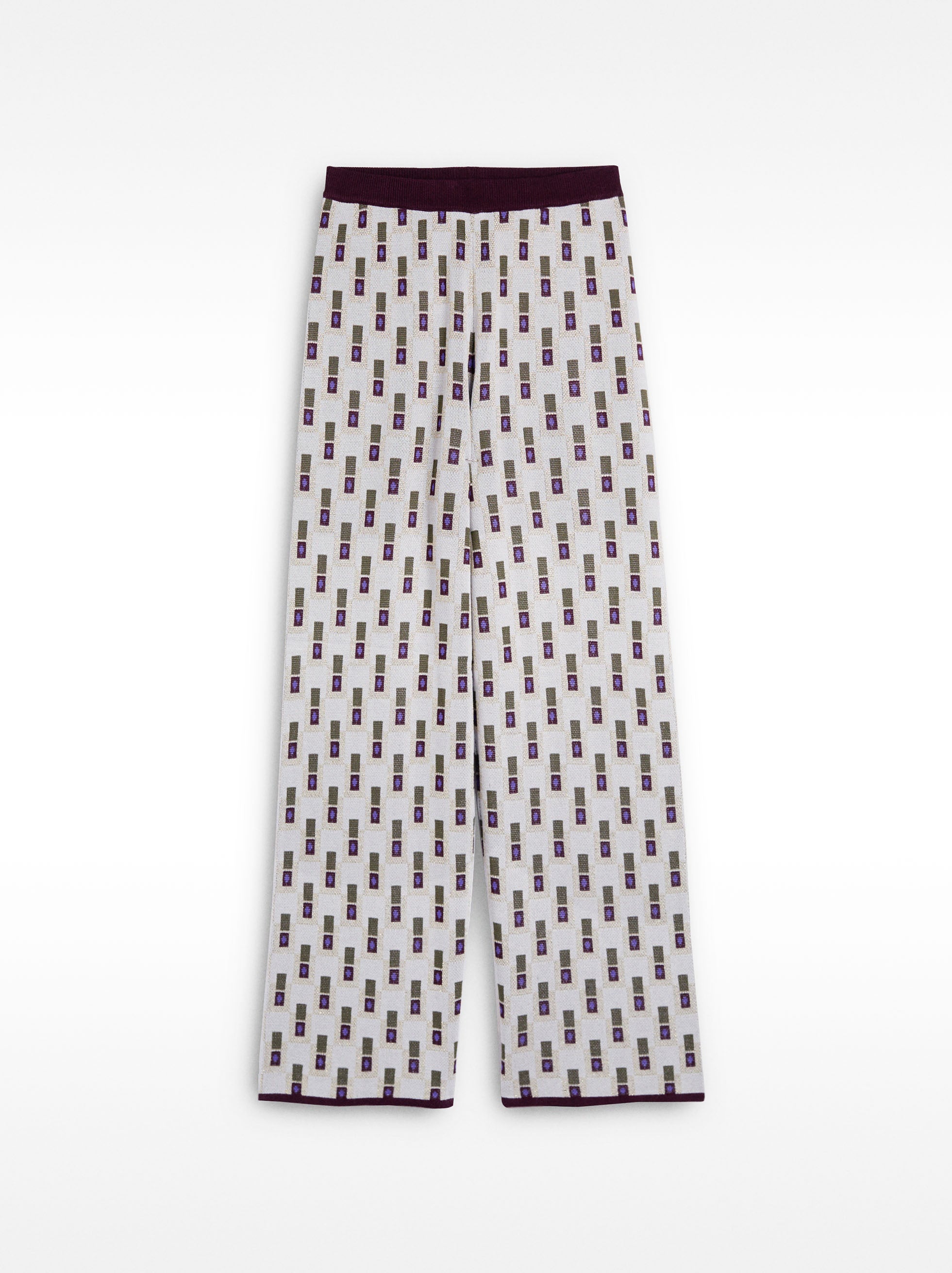 Pantalón De Punto Jacquard
