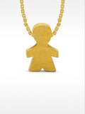 Collar Corto Con Charm Niño - Plata De Ley 925