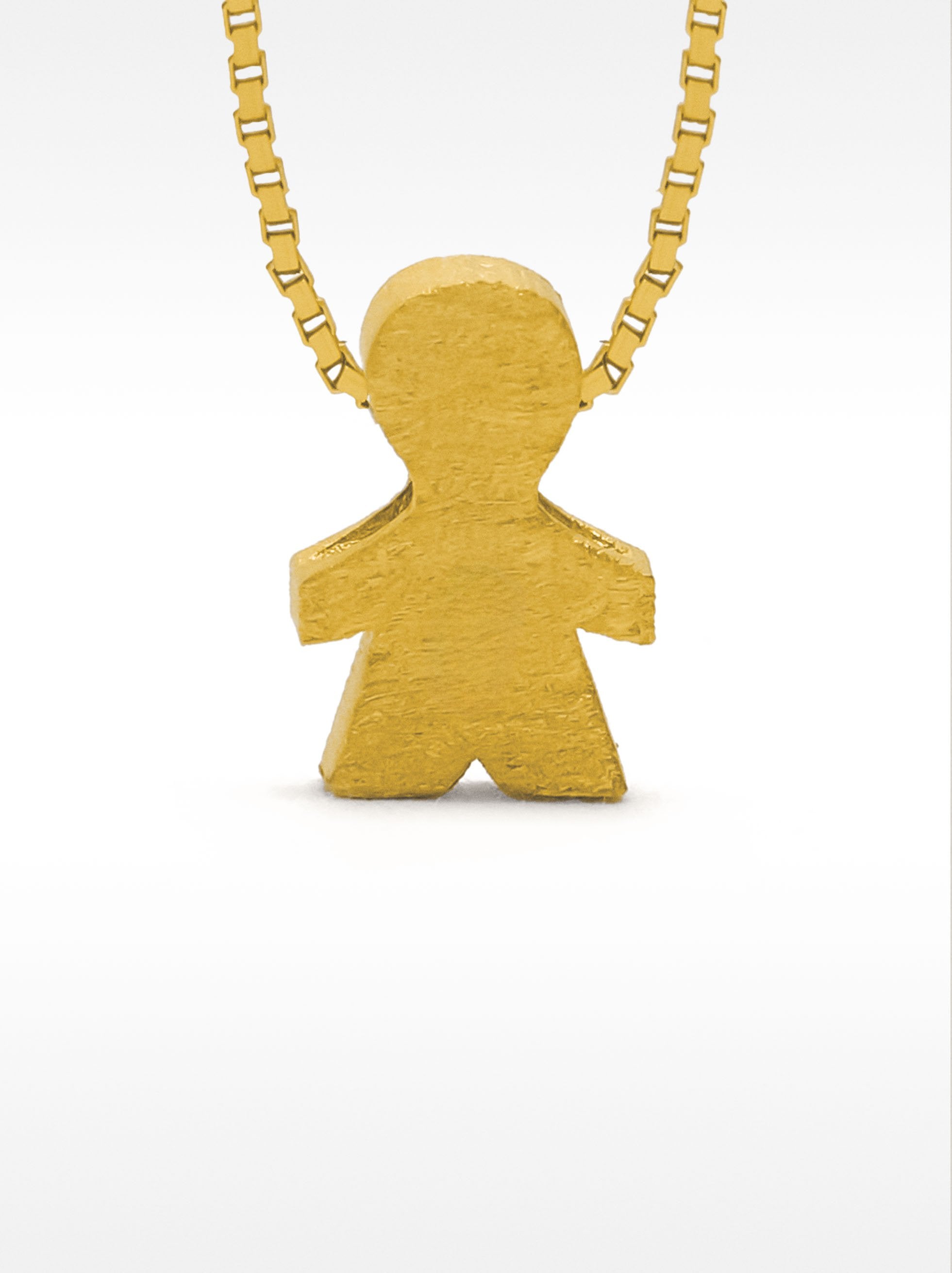 Collar Corto Con Charm Niño - Plata De Ley 925