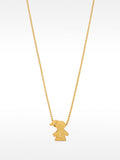 Collar Corto Con Charm Niña - Plata De Ley 925
