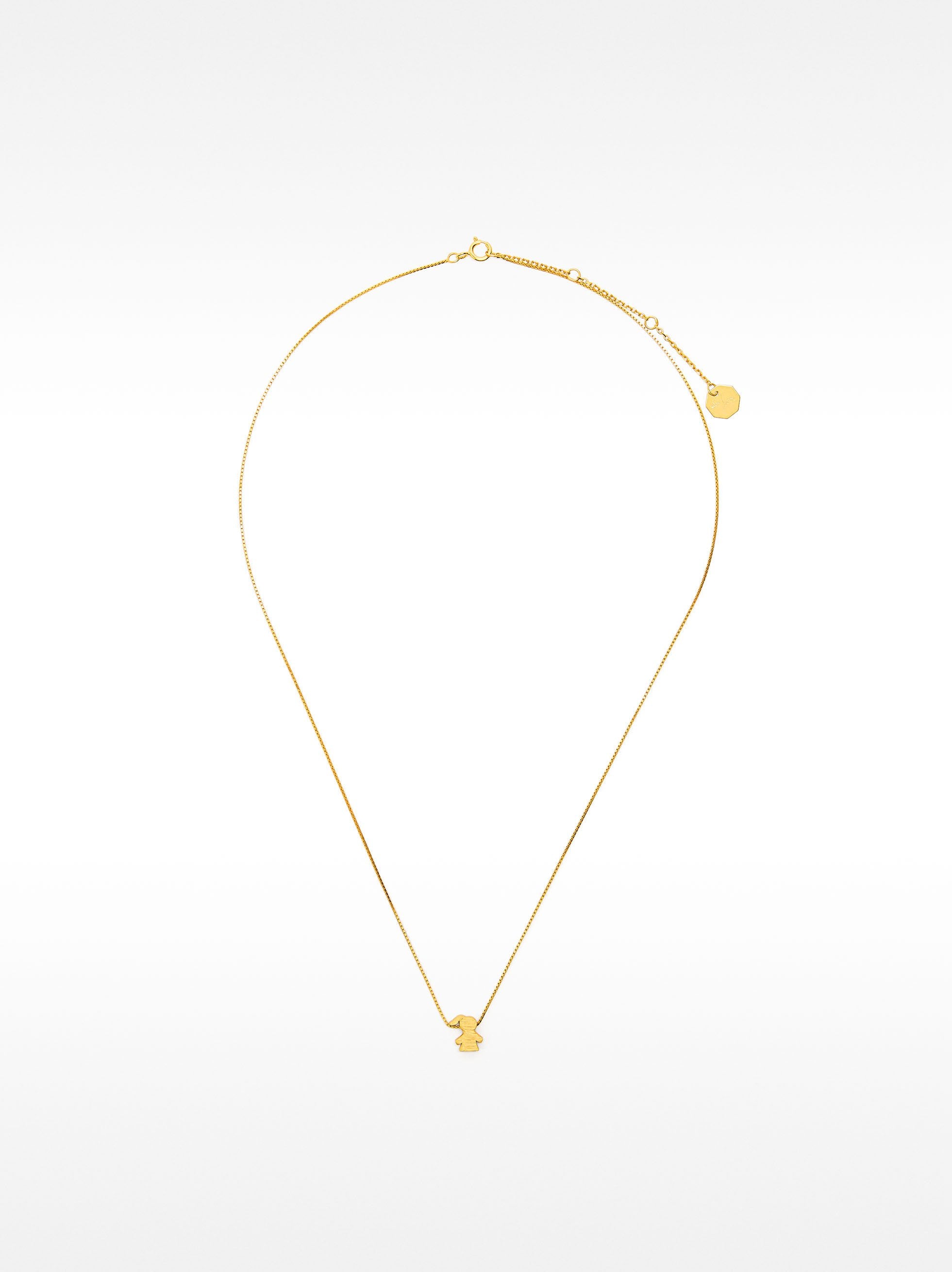 Collar Corto Con Charm Niña - Plata De Ley 925