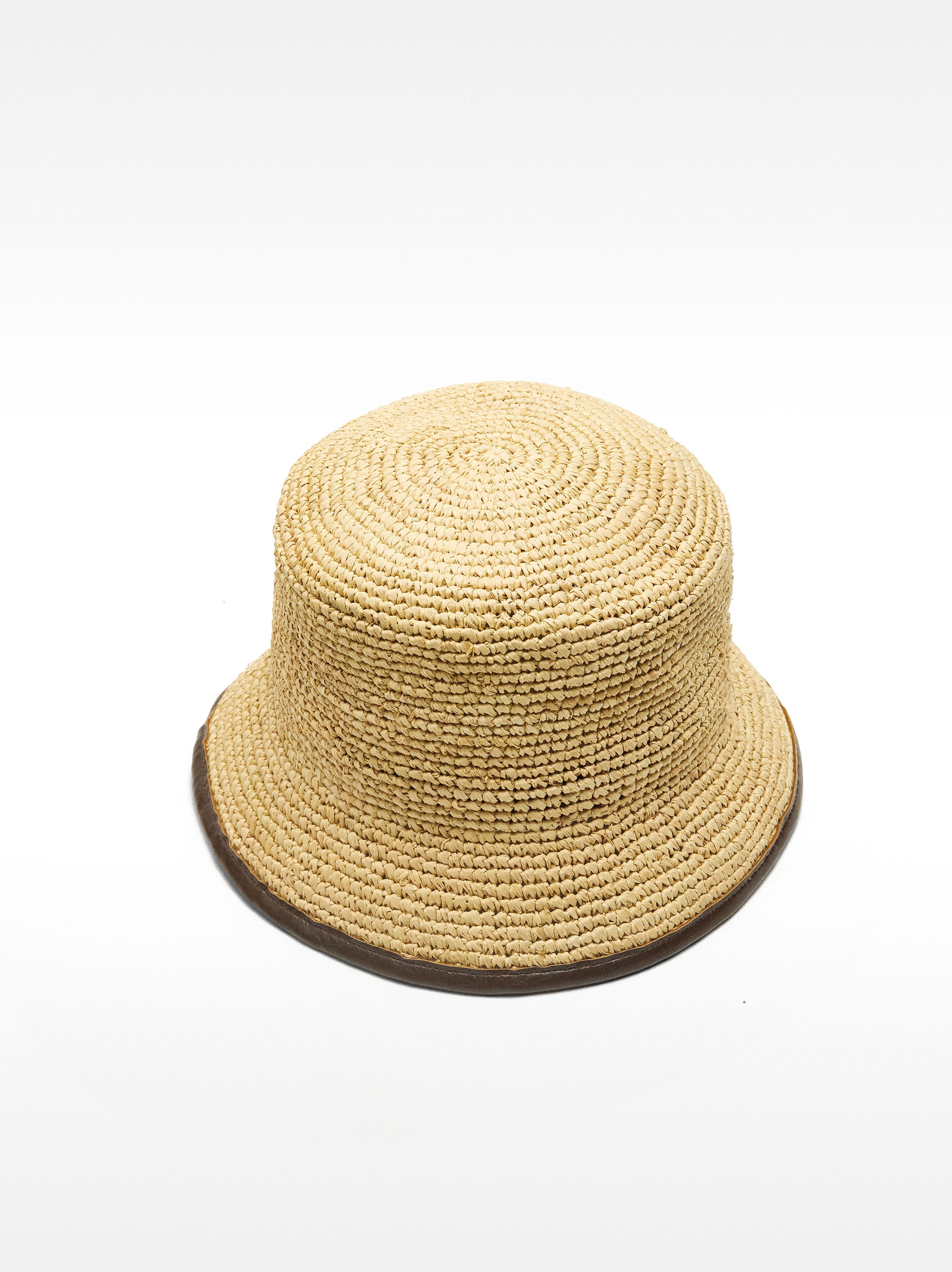 Sombrero Tipo Bucket De Rafia