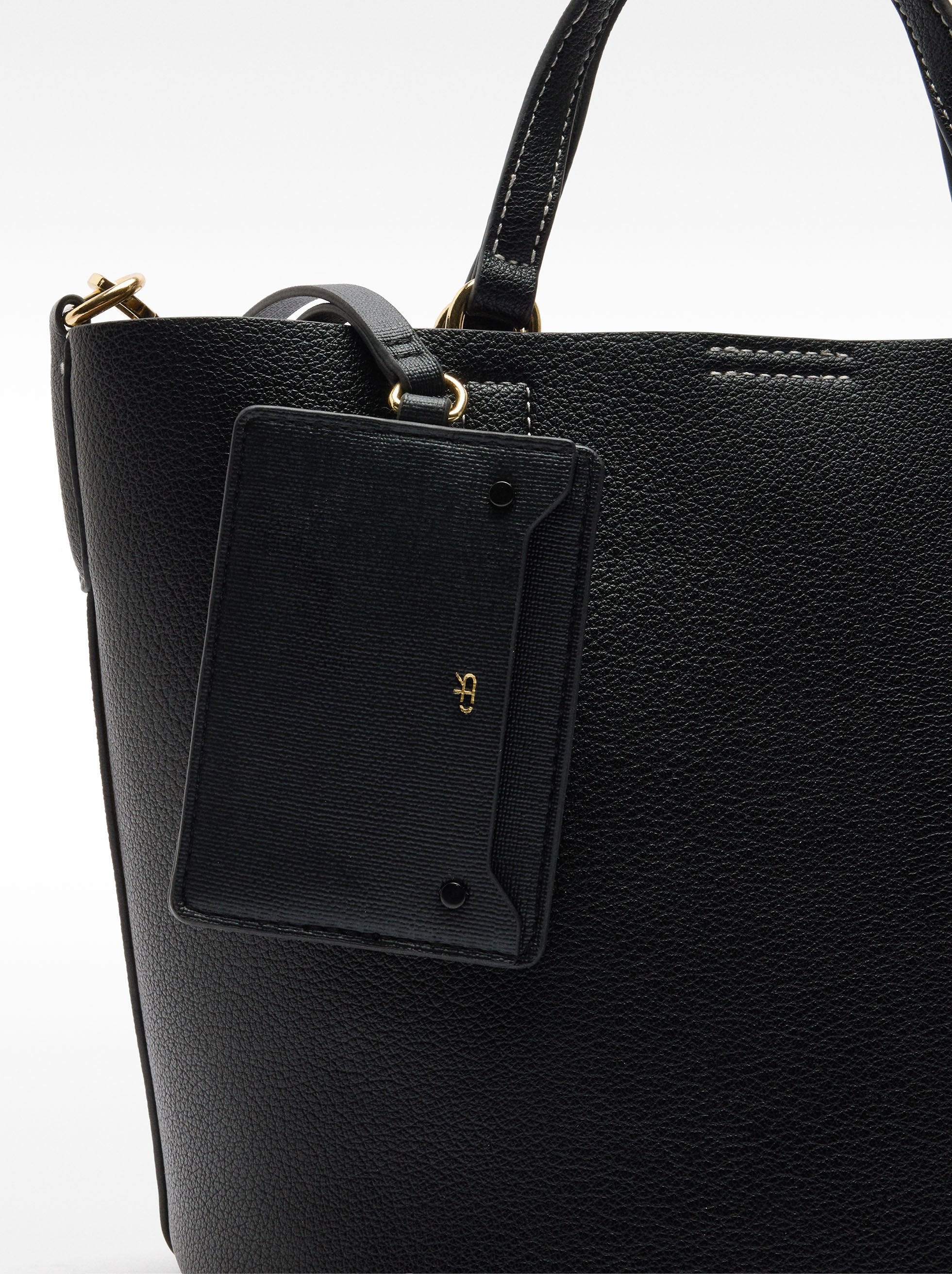 Bolso Tote Con Colgante