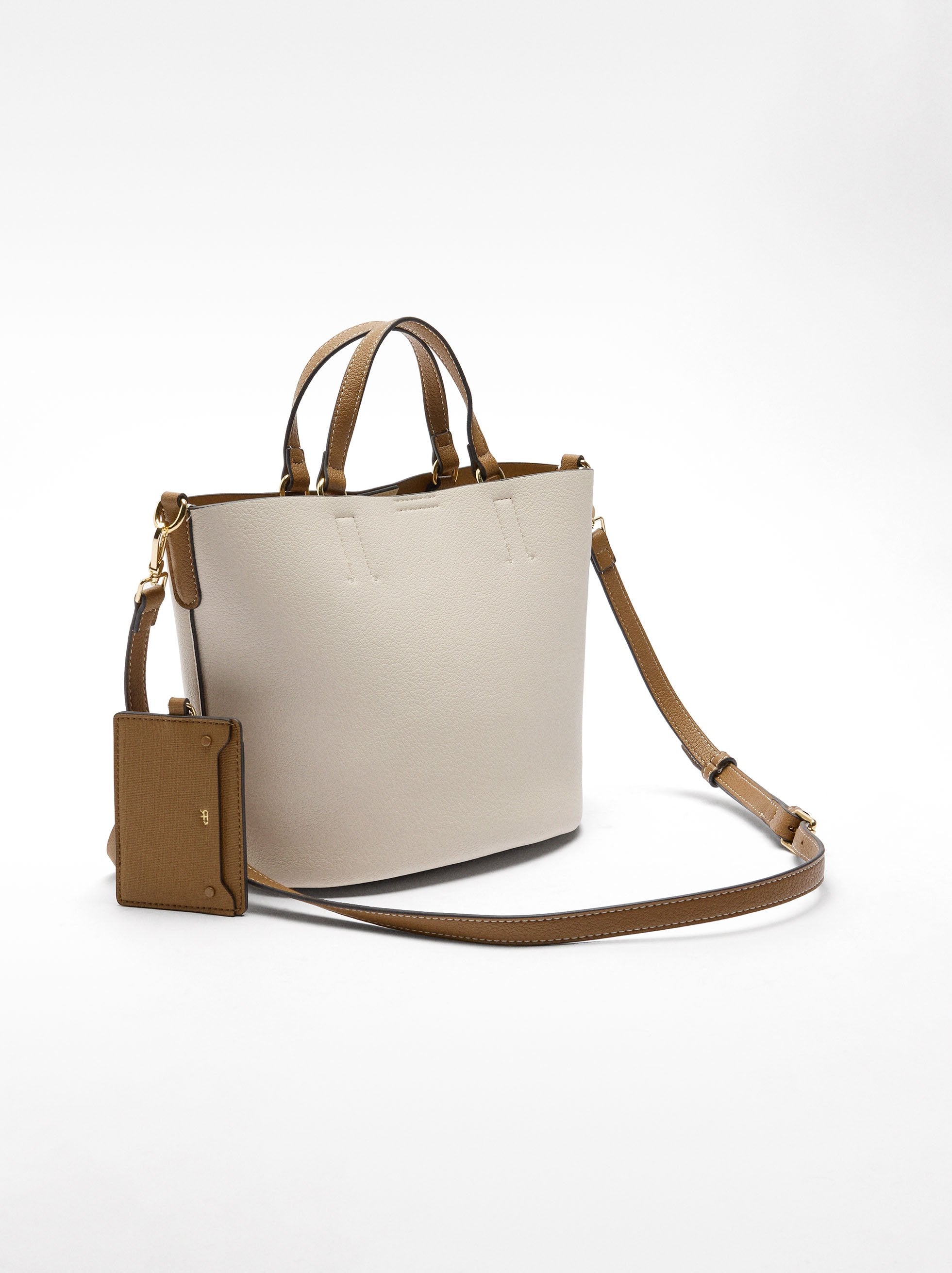 Bolso Tote Con Colgante