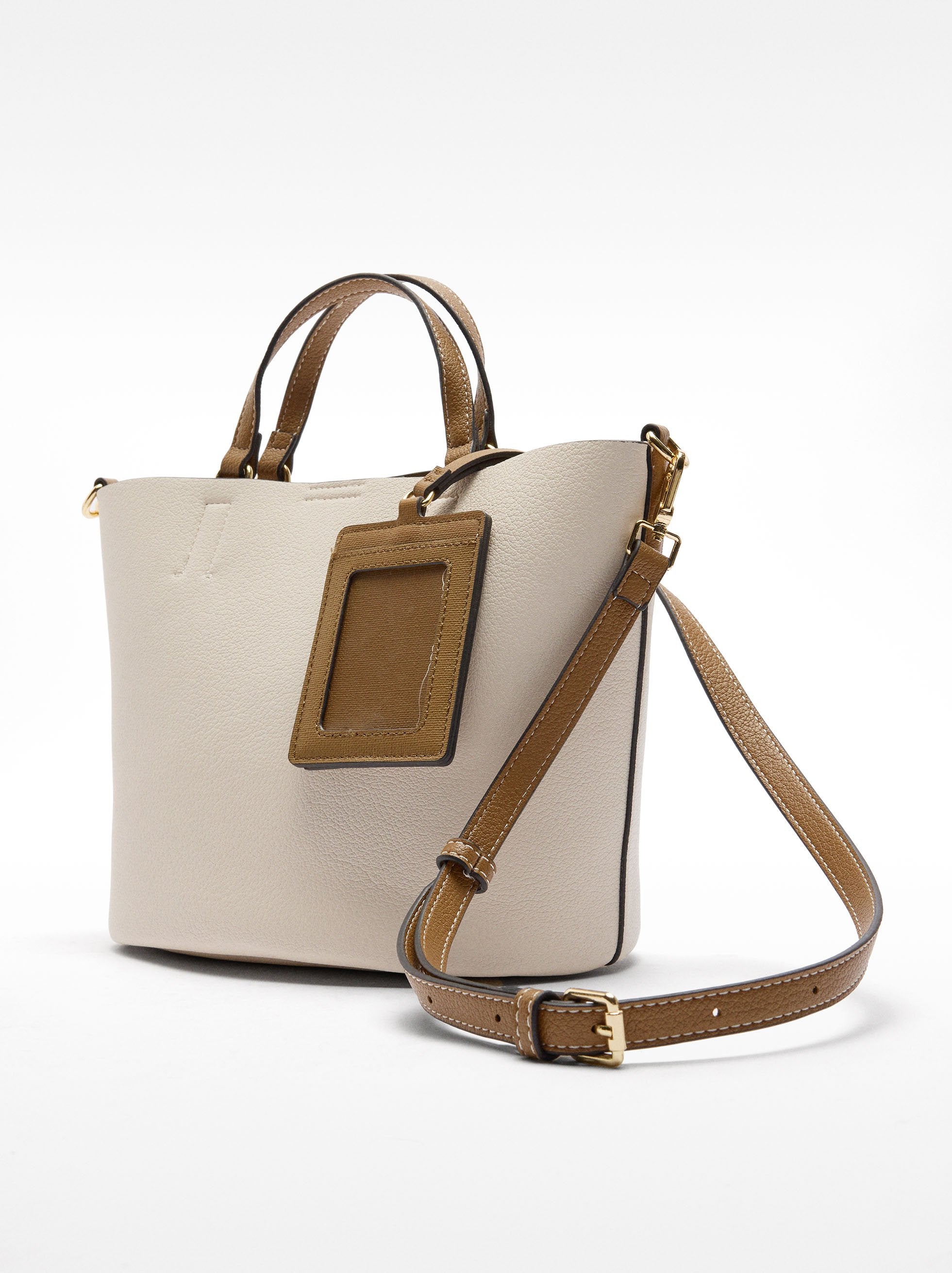 Bolso Tote Con Colgante