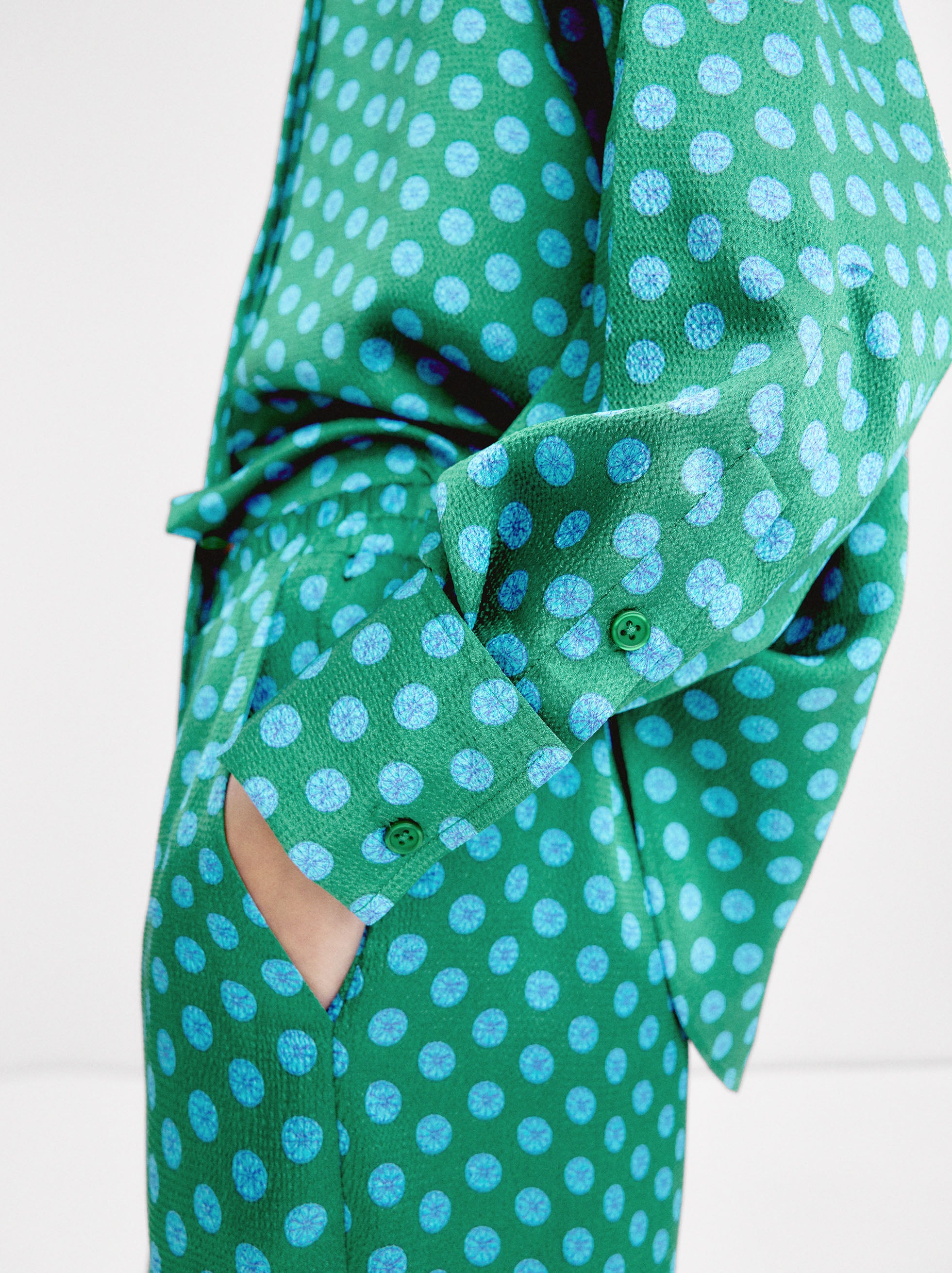 Pantalón Estampado Satinado