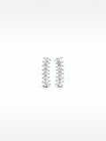 Pendientes De Hojas Con Circonitas - Plata De Ley 925