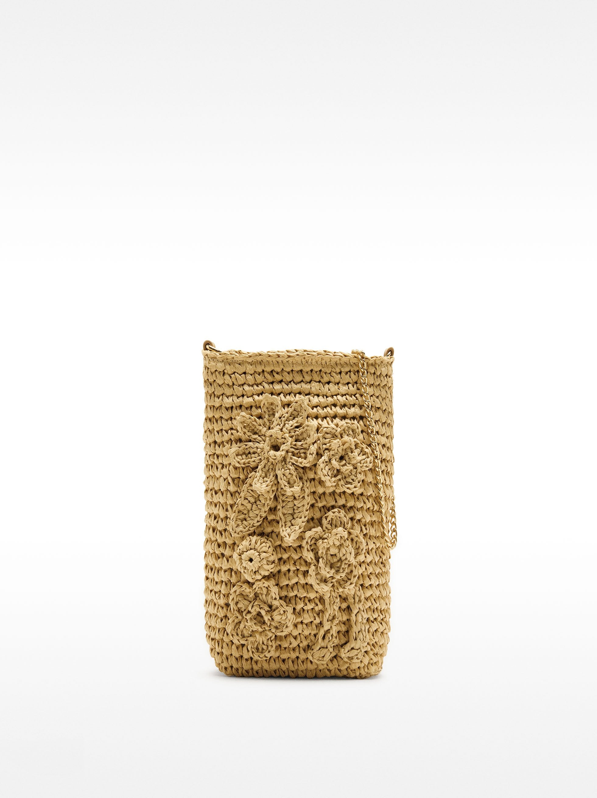Bolso Para Móvil Efecto Rafia