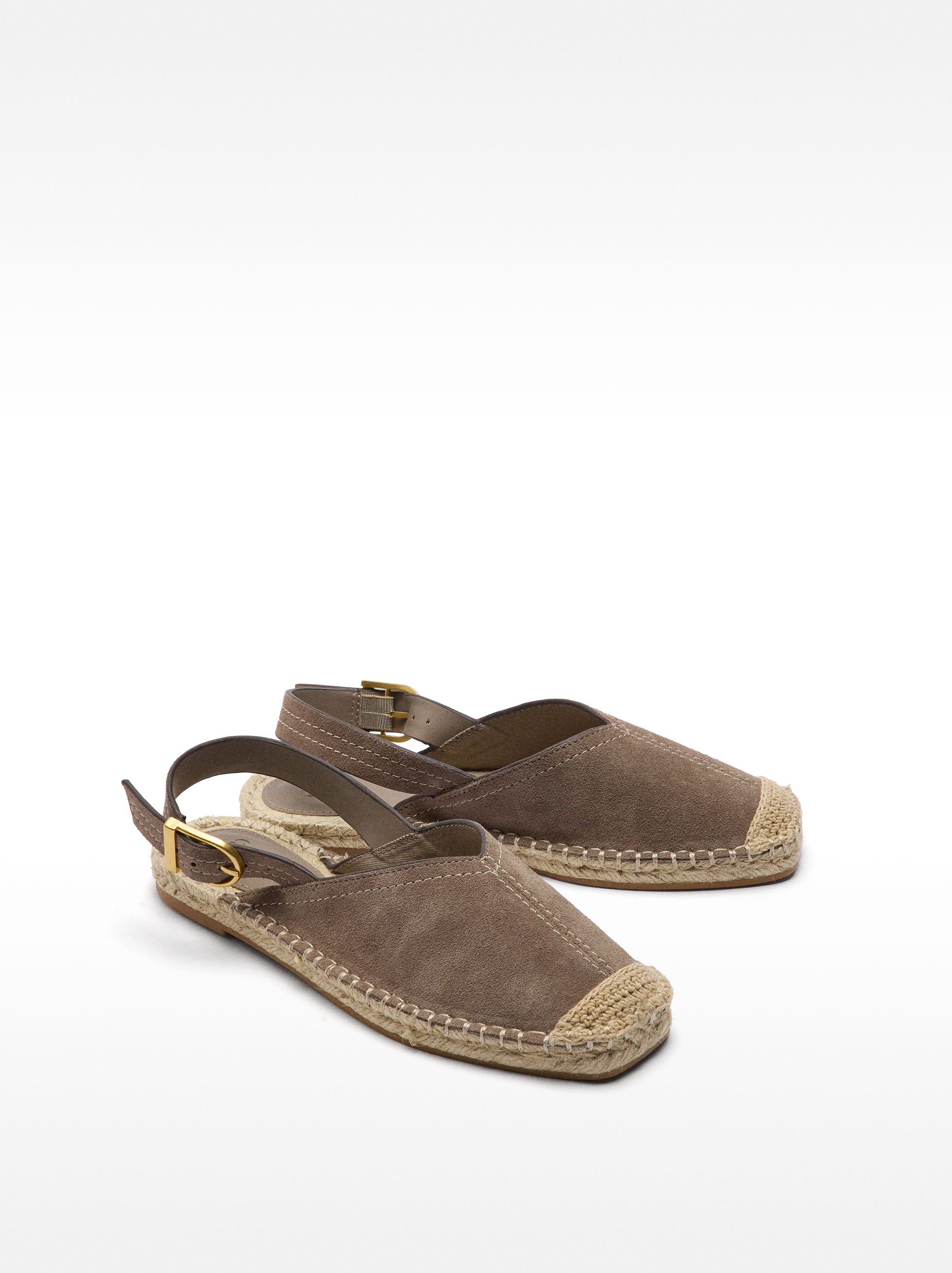 Alpargatas De Piel Hebilla