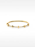Pulsera Con Cristales - Acero Inoxidable